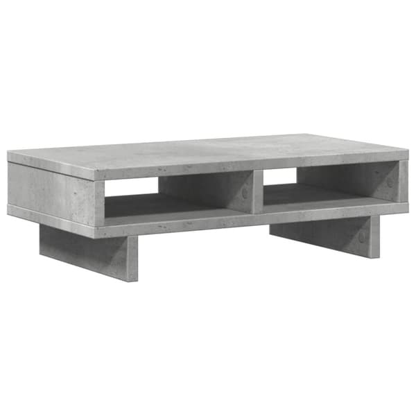 vidaXL skærmholder 50x27x15 cm konstrueret træ betongrå