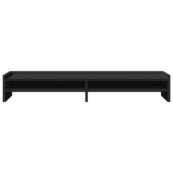 vidaXL skærmholder 100x24x16 cm konstrueret træ sort