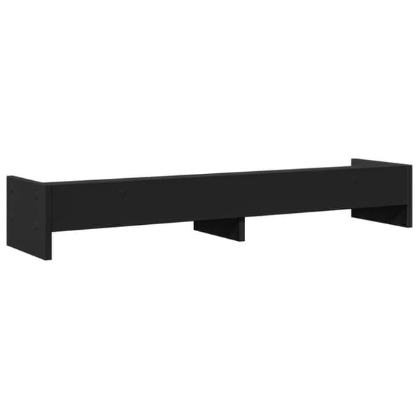 vidaXL skærmholder 100x24x16 cm konstrueret træ sort