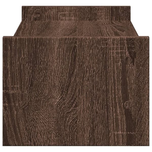 vidaXL skærmstander 50x27x20 cm konstrueret træ brun egetræsfarve
