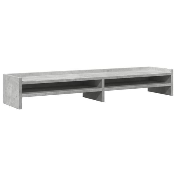 vidaXL skærmstander 100x24x16 cm konstrueret træ betongrå