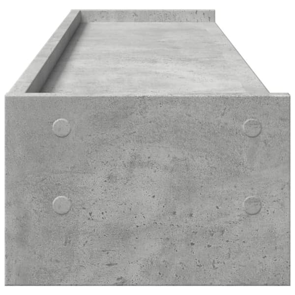 vidaXL skærmstander 100x24x16 cm konstrueret træ betongrå