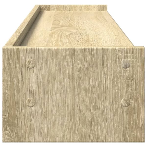 vidaXL Skjermstativ sonoma eik 100x24x16 cm konstruert tre