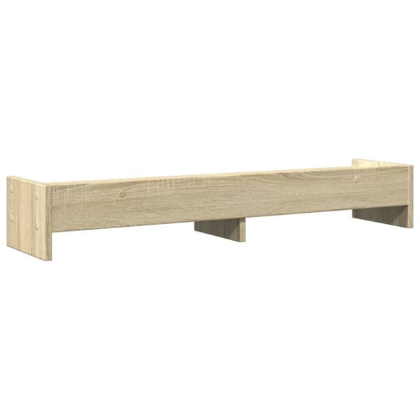 vidaXL Skjermstativ sonoma eik 100x24x16 cm konstruert tre