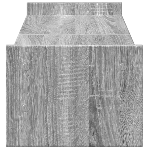 vidaXL Skjermstativ grå sonoma 100x27x20 cm konstruert tre