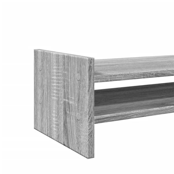 vidaXL Skjermstativ grå sonoma 100x27x20 cm konstruert tre