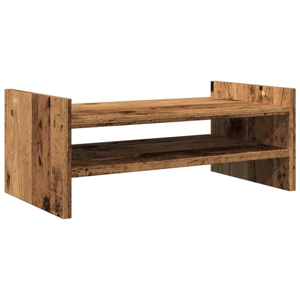 vidaXL Skjermhylle gammelt tre 50x27x20 cm konstruert tre