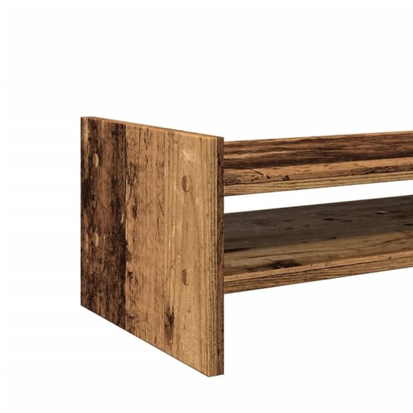 vidaXL Skjermhylle gammelt tre 50x27x20 cm konstruert tre