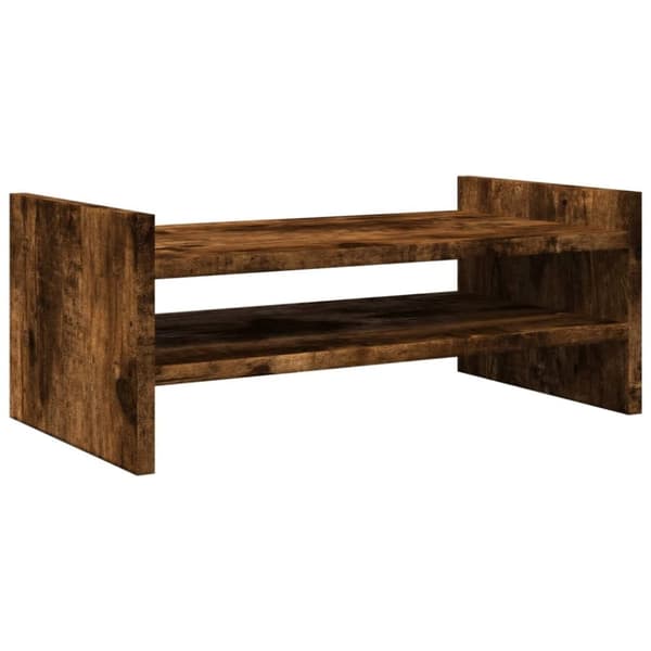 vidaXL Skärmställ rökfärgad ek 50x27x20 cm konstruerat trä