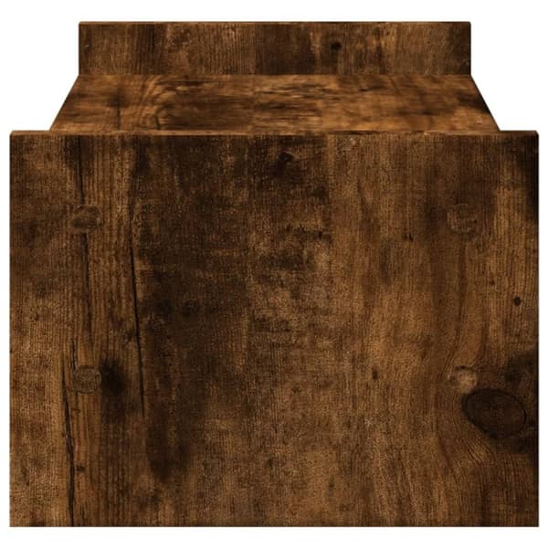 vidaXL Skärmställ rökfärgad ek 50x27x20 cm konstruerat trä