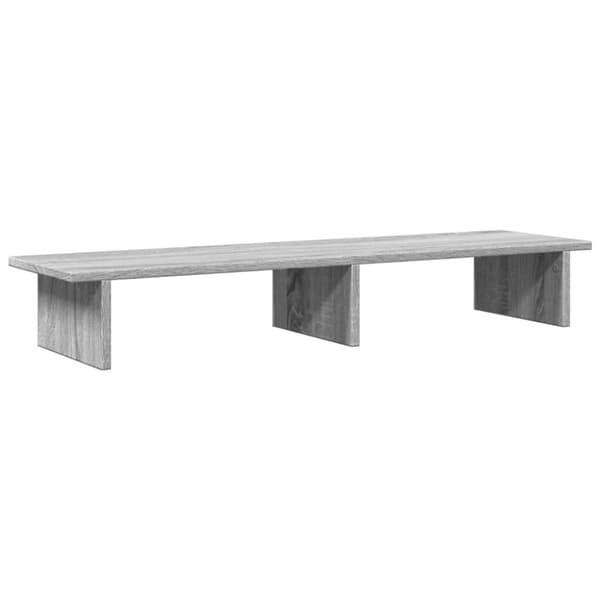 vidaXL Skjermstativ grå sonoma 100x27x15 cm konstruert tre