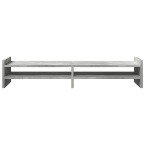 vidaXL skærmstander 100x27x20 cm konstrueret træ betongrå