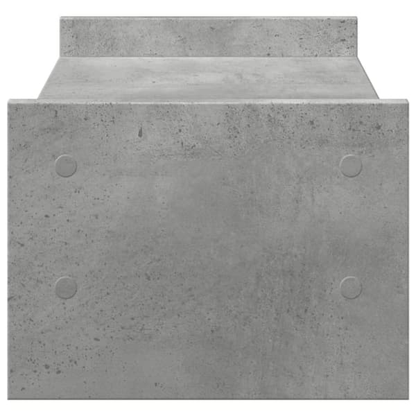 vidaXL skærmholder 50x27x20 cm konstrueret træ betongrå