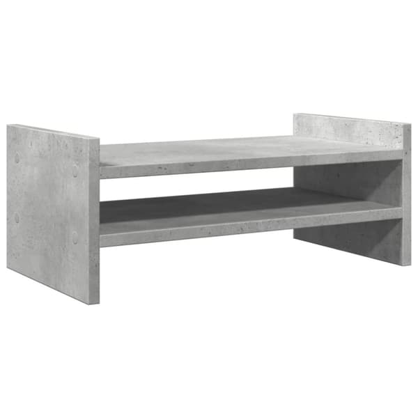 vidaXL skærmholder 50x27x20 cm konstrueret træ betongrå