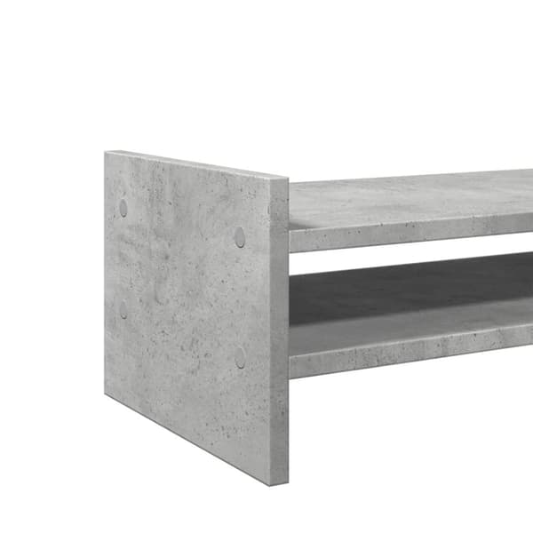 vidaXL skærmholder 50x27x20 cm konstrueret træ betongrå