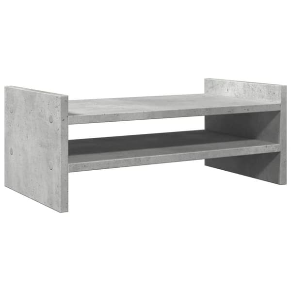 vidaXL skærmholder 50x27x20 cm konstrueret træ betongrå