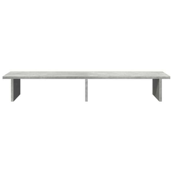 vidaXL skærmstander 100x27x15 cm konstrueret træ betongrå