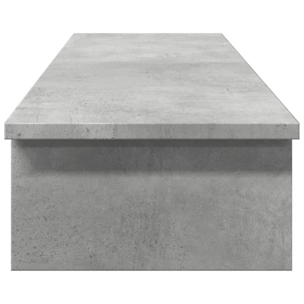 vidaXL skærmstander 100x27x15 cm konstrueret træ betongrå