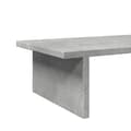 Miniatyrbillede 8 af 10: vidaXL skærmstander 100x27x15 cm konstrueret træ betongrå