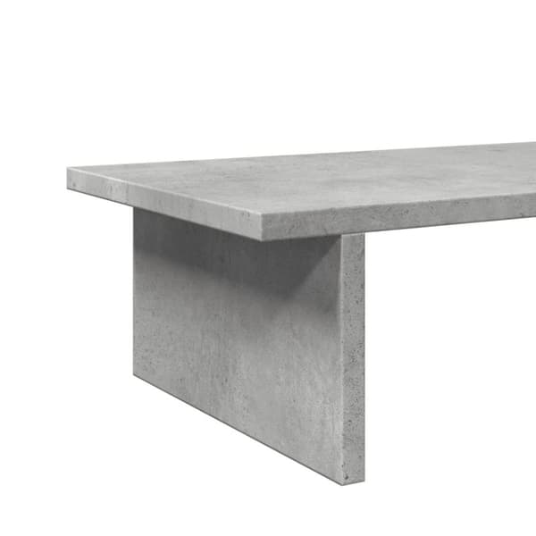 vidaXL skærmstander 100x27x15 cm konstrueret træ betongrå