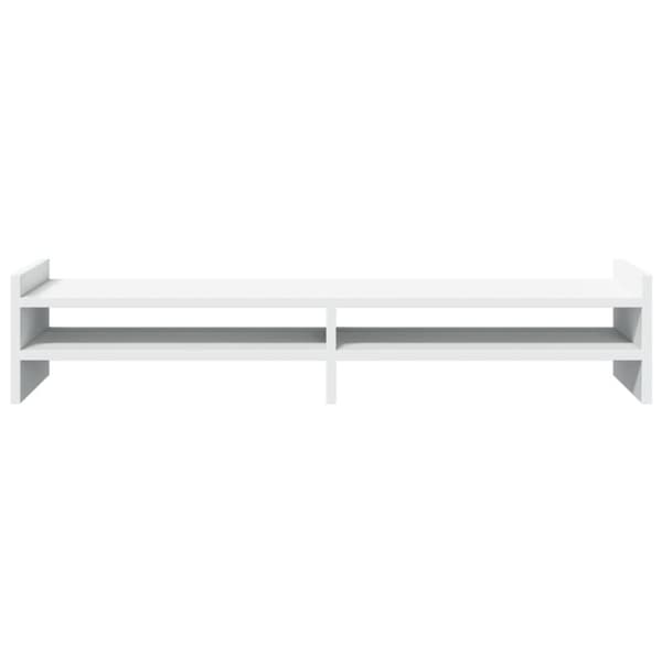 vidaXL Skjermstativ hvit 100x27x20 cm konstruert tre