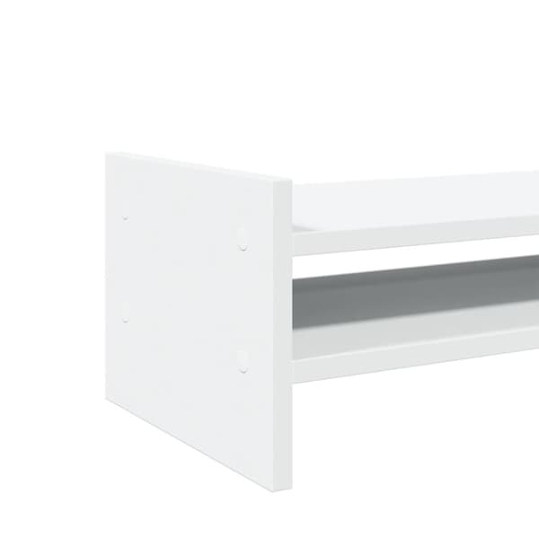 vidaXL Skjermstativ hvit 100x27x20 cm konstruert tre