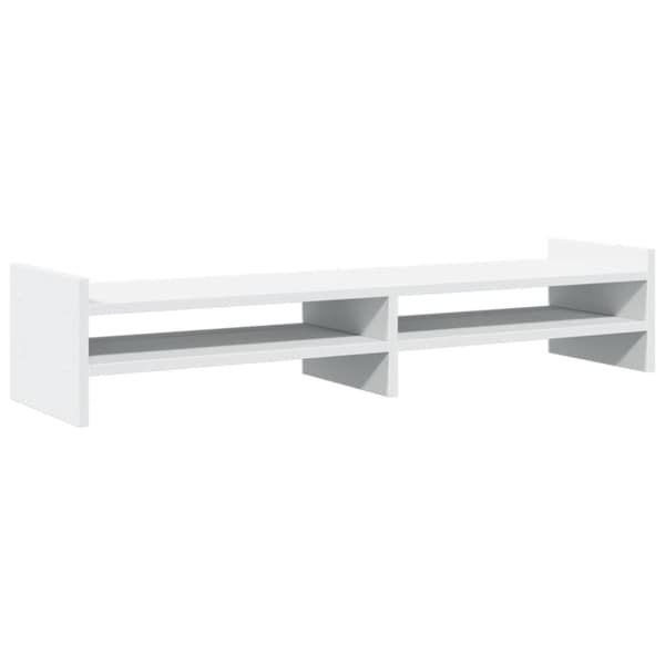 vidaXL Skärmställ vit 100x27x20 cm konstruerat trä