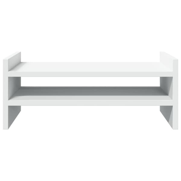 vidaXL skærmholder 50x27x20 cm konstrueret træ hvid
