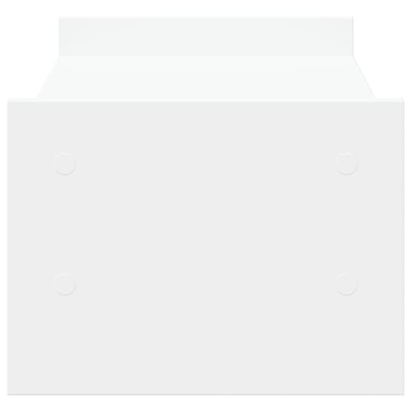 vidaXL skærmholder 50x27x20 cm konstrueret træ hvid