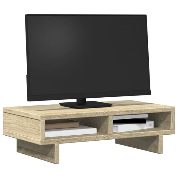 vidaXL Skärmställ sonoma-ek 50x27x15 cm konstruerat trä