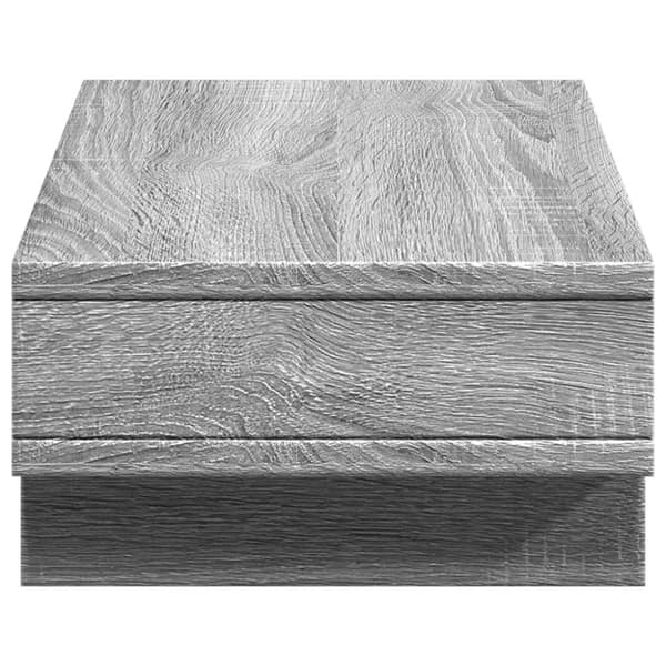 vidaXL Näyttöteline harmaa Sonoma 50x27x15 cm tekninen puu