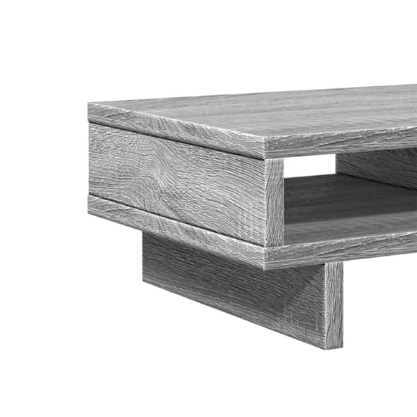 vidaXL Näyttöteline harmaa Sonoma 50x27x15 cm tekninen puu