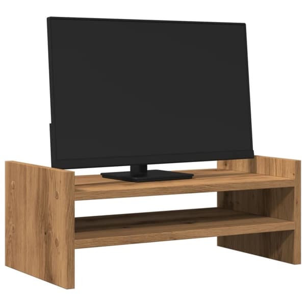 vidaXL skærmholder 50x27x20 cm konstrueret træ kunsteg