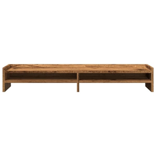 vidaXL skærmholder 100x24x16 cm konstrueret træ gammelt trælook