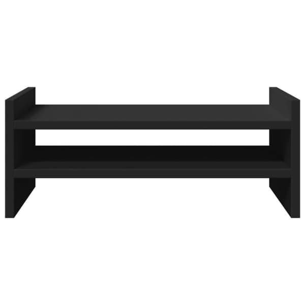 vidaXL skærmholder 50x27x20 cm konstrueret træ sort