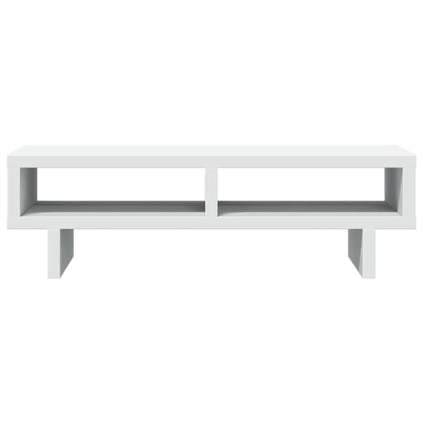 vidaXL Skärmställ vit 50x27x15 cm konstruerat trä