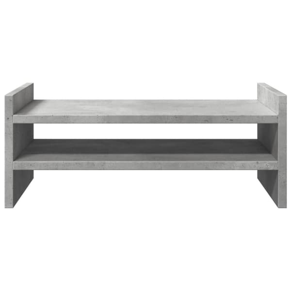 vidaXL Skjermhylle betonggrå 50x27x20 cm konstruert tre