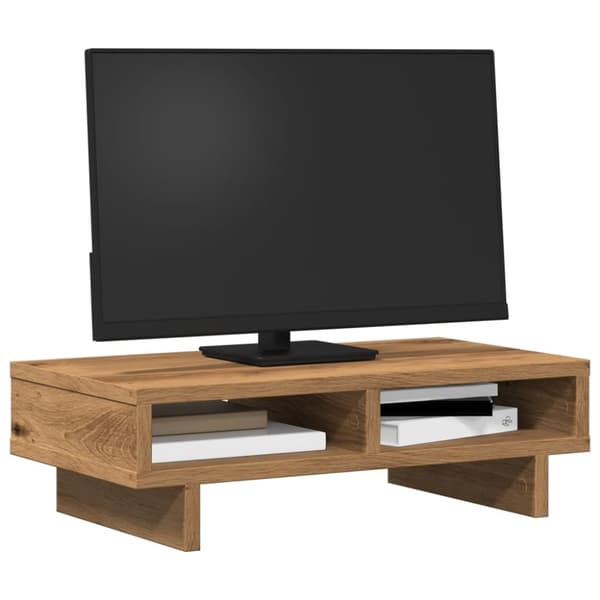 vidaXL Skärmställ ek 50x27x15 cm konstruerat trä