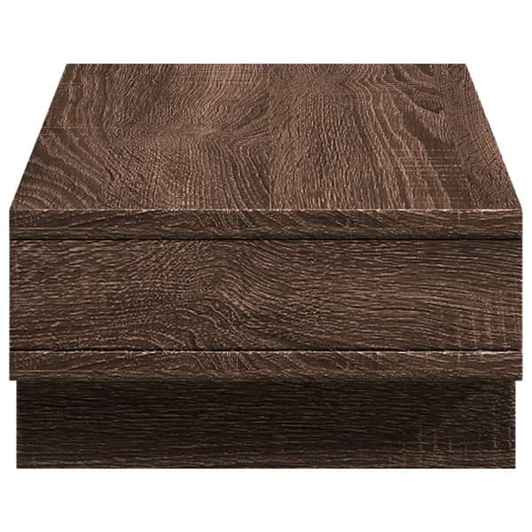 vidaXL Skjermstativ brun eik 50x27x15 cm konstruert tre