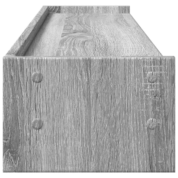 vidaXL skærmstander 100x24x16 cm konstrueret træ grå sonoma-eg