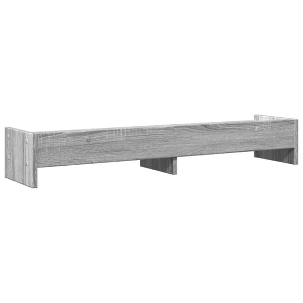 vidaXL skærmstander 100x24x16 cm konstrueret træ grå sonoma-eg