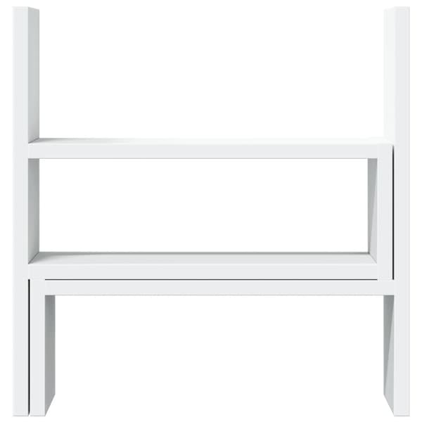 vidaXL hylde til skrivebord 40x17x41 cm konstrueret træ hvid