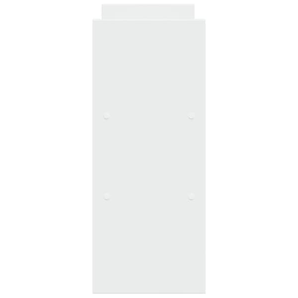 vidaXL hylde til skrivebord 40x17x41 cm konstrueret træ hvid
