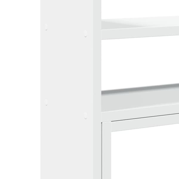 vidaXL hylde til skrivebord 40x17x41 cm konstrueret træ hvid