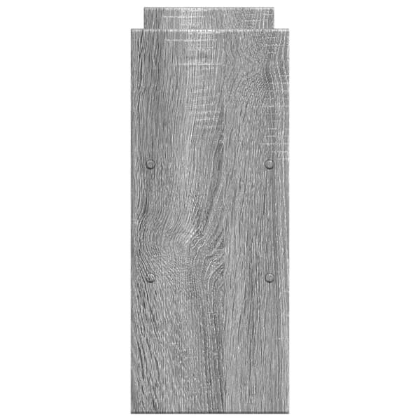 vidaXL hylde til skrivebord 40x17x41 cm konstrueret træ grå sonoma-eg