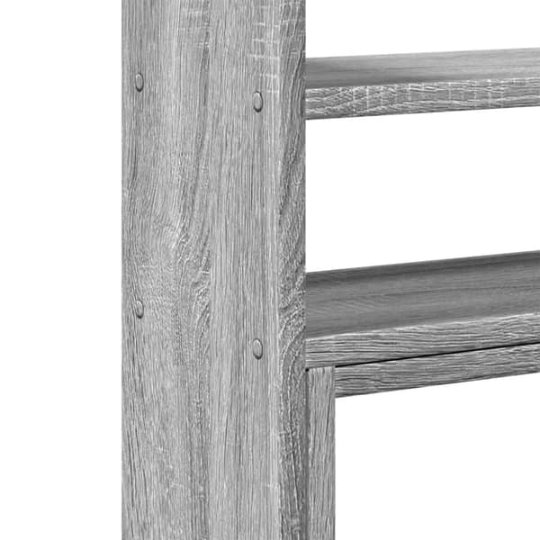 vidaXL hylde til skrivebord 40x17x41 cm konstrueret træ grå sonoma-eg