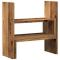Miniatyrbilde 3 av 11: vidaXL Justerbar bordhylle gammelt tre 40x17x41 cm konstruert tre