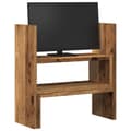 Miniatyrbilde 4 av 11: vidaXL Justerbar bordhylle gammelt tre 40x17x41 cm konstruert tre
