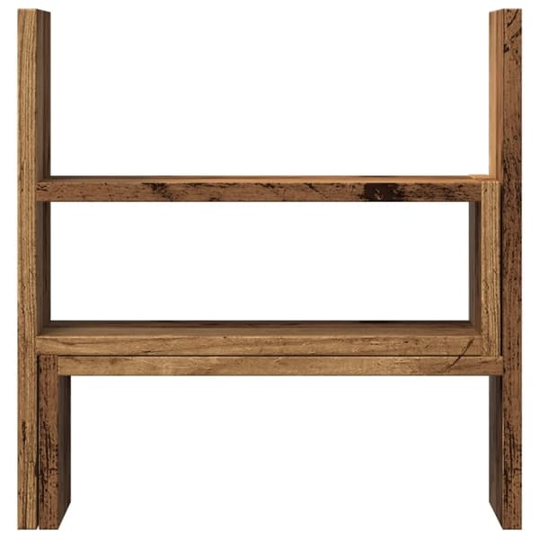 vidaXL Justerbar bordhylle gammelt tre 40x17x41 cm konstruert tre