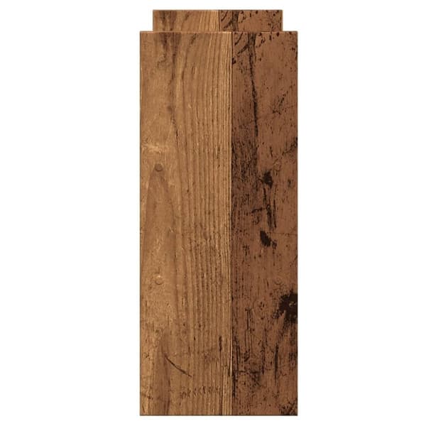 vidaXL Justerbar bordhylle gammelt tre 40x17x41 cm konstruert tre